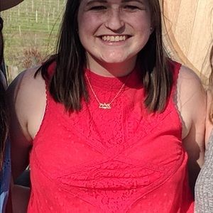 Red Sleeveless Blouse